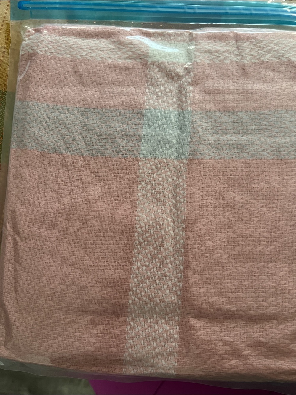 Pink Woven scarf - Soft Decorative Accent